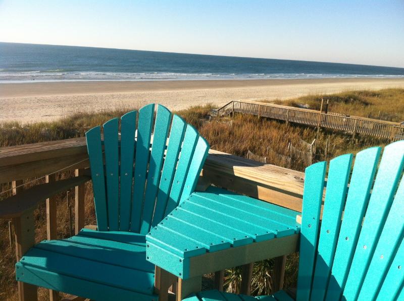 Balcony View of Sunset Ocean Isle Villas D22 Beach Rentals Direct